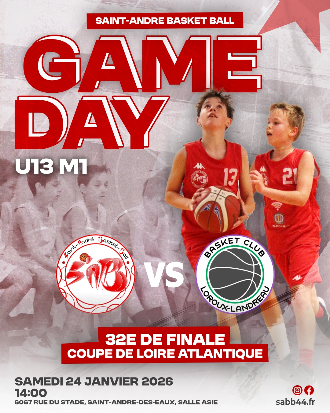 Affiche Match Basket 3